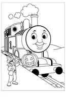 Thomas de Trein kleurplaat 14
